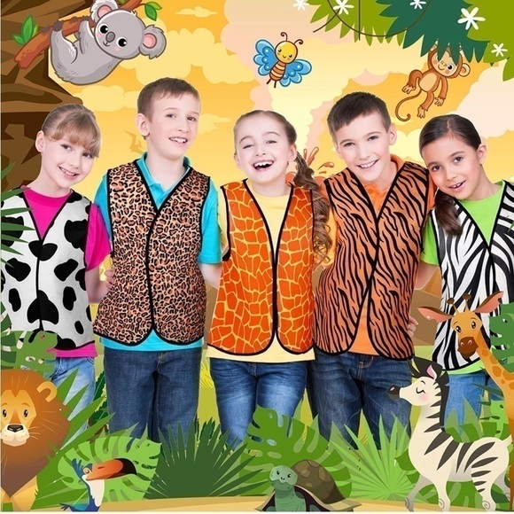 Jungle Animal Zoo Animal Costume Pretend Play Wildlife Jungle Safari Birthday - Picture 1 of 16